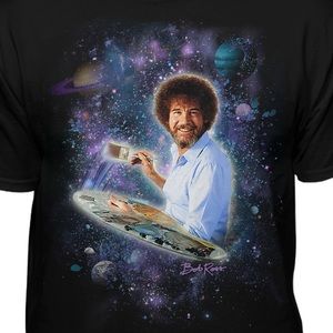 BOB ROSS PAINTING SPACE GRAPHIC TEE